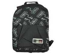 Difuzed Mochila Videojuego Nintendo, Bolsillo Cremallera, Negro Unisex
