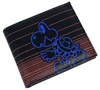 Difuzed Neon Koopa Bi-Fold Wallet, Accesorio de Viaje-Billetera Plegable Unisex Adultos, Negro, Talla única