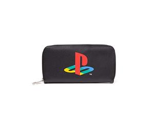 Difuzed PlayStation - Monedero con Cierre de Cremallera Alrededor de la Moneda, 24 cm, Color Negro