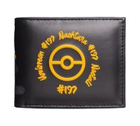 Difuzed Pokémon Umbreon - Cartera Bifold Wallet, negro y amarillo, Negro y amarillo.