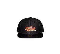 Difuzed Street Fighter - Logo Snapback Gorra Negro