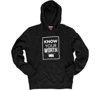 Difuzed - Sudadera con Capucha Hombre - Monopoly» Know Su Worth « (Negro) Jersey