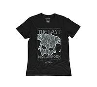 Difuzed The Elder Scrolls - Last Dragonborn - Camiseta para Hombre, Negro, XXL