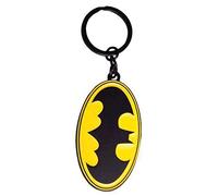 Difuzed Warner Batman Metal Keychain, amarillo y negro, talla única