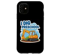 Dig Excavadora Preescolar De Dibujos Animados De Regreso A Los Niños Carcasa para iPhone 11