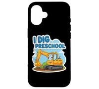 Dig Excavadora Preescolar De Dibujos Animados De Regreso A Los Niños Carcasa para iPhone 16