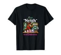 Diga Neigh to a Unicorn Equestrian Wrangler Graphic Camiseta