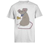 Diga Queso Garabato De Rata Camiseta De Manga Corta De Hombre Gris