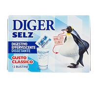 Diger Selz Digestivo Effervescente, Gusto Classico Bustine da 3.5 g - 12 Bustine