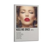 DIGERTECH MJIFEIKiss Me Once by Kylie Minogue - Póster de pared, arte vintage, decoración de habitación, póster estético para dormitorio, 30 x 45 cm, estilo marco