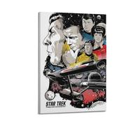 DIGERTECH Póster vintage de Star Trek, cubierta de arte vintage, decoración de habitación, decoración estética para dormitorio, sala de estar, paredes, póster estético de 40 x 60 cm, estilo marco