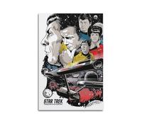 DIGERTECH Póster vintage de Star Trek, cubierta de arte vintage, decoración de habitación, estética, para dormitorio, sala de estar, paredes, póster estético de 50 x 75 cm, estilo sin marco