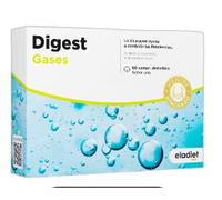 Digest Gases, en Cápsulas, con Menta, Hinojo y Probióticos, 60 Comprimidos