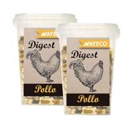 Digest Snack Semi Húmedo para Perros, Sabor Pollo, Huesitos Tiernos, Lote 2 x 200 g