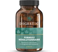 Digestic© - Suplemento dietético para el síndrome del intestino irritable (SII) - 60 cápsulas - Alivio de la hinchazón y el estreñimiento severo - Limpieza de colon nuevo