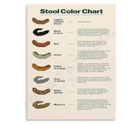 Digestive Health Poster GI Stool Color Chart Wellness Decor(Unframed,12x18inch(30x45cm))