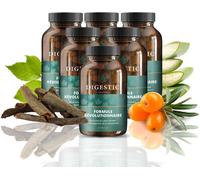 Digestivo - Laxante para el estreñimiento crónico y ocasional, ablandador de heces 100% natural para el SII - 360 cápsulas - Limpia, desintoxica, purifica el colon, alivia la hinchazón y los gases. nu