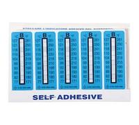 Digi-Sense AO-09035-06 etiqueta de temperatura vertical irreversible de 10 puntos, 171-261°F/77-127°C; 10 unidades