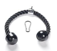 Digi Smash Cuerda de tríceps resistente, multifijación completa, perfecta para gimnasio, fitness, ejercicio, extensiones de equipo corporal, bíceps, tríceps, gimnasio u hogar, color negro