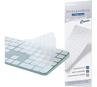 Digi-Tatoo Cubierta de teclado para teclado mágico 2021 (modelo A2520 con Touch ID, diseño de EE. UU. para iMac 24 pulgadas M1 Chip) - Protector de piel de teclado transparente