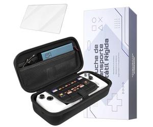 Digi-Tatoo Estuche de Transporte Portátil Rígida para ROG Ally X / ROG Ally y Sus Accessorios, Funda Bolsa Dura Portátil de Viaje - Maleta amigable con el Viaje a Prueba de Golpes (Negro)