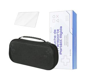 Digi-Tatoo Funda de transporte + protector de pantalla: funda de transporte grande compatible con Lenovo Legion Go S 2025 de 8 pulgadas y accesorios, a prueba de golpes, a prueba de arañazos, funda