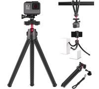Digicharge Trípode Flexible para GoPro Lit Hero, Hero13 13, MAX 2 Hero12 12 dji Osmo Action 5 Pro Action CAM, Teléfono Móvil y Cámara con rotación de 360° y Soporte Gorilla Mount para Vlogs.