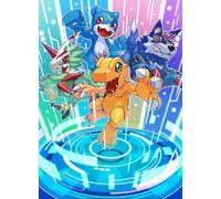 Digimon - Fundas oficiales para juego de cartas Digimon Signs of Digivolution 2025 (paquete de 60)
