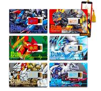 Digimon Paquete de Tarjetas Dim - Paquete con Tarjetas de héroe Vital, Incluyendo Ermitaño en la Selva, Nu Metal Empire, Volcanic Beat, Blizzard Fang, Infinite Tide, Titan of Dust Plus Bookmark |