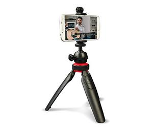 DigiPower TP-ACT5 - Trípode con Mando a Distancia Bluetooth Desmontable para teléfonos móviles, cámaras de acción y cámaras DSLR, Color Negro