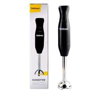 Digiquest Batidora de inmersión HANDY 99, negra, cuchillas de acero inoxidable, potencia 250 W, brazo desmontable, mango ergonómico y ojal para enganchar