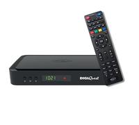 DIGIQUEST Decodificador tivùsat Combo 4K Q99 | Receptor satélite HEVC Main 10 HbbTV, Doble sintonizador | Función de grabación activable | Mediaplayer, Mando a Distancia 2 en 1 | Smartcard tivùsat