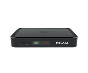 DIGIQUEST Decodificador tivùsat Combo 4K Q80 | Receptor satélite HEVC Main 10 HbbTV, Doble sintonizador | Función de grabación activable | Mediaplayer, Mando a Distancia 2 en 1 | Smartcard tivùsat