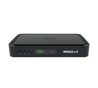 DIGIQUEST Decodificador tivùsat Combo 4K Q90 | Receptor satélite HbbTV, Doble sintonizador | Grabador de vídeo y Timeshift | Mediaplayer, Mando a Distancia 2 en 1 | Smartcard tivùsat incluida | Negro