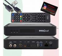 DigiQuest Q99 UHD 4K UHD Combo Receiver TiVuSat Smartcard Activada Negro
