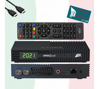 DigiQuest Ti9 HD TV Receptor Satélite Tivusat Certificado Con Activada Tarjeta ✅