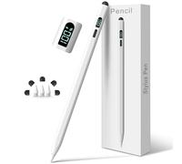 Digiroot iPad Apple Pencil 2025-2018, lápiz capacitivo de doble punta con pantalla LED de doble punta con carga rápida 3X, compatible con iPad A16 11/10/9/8/7/6, Pro de 11 pulgadas/12.9 pulgadas/13