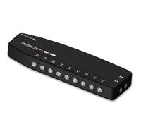 DigiShark Amplificador divisor y amplificador de señal aérea de TV de 8 vías, mejora la calidad de imagen y recepción de canales, compatible con derivación IR, filtro LTE 4G/5G integrado, Freeview HD