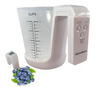 Digital 2 en 1 - Báscula electrónica para alimentos de cocina, pantalla LCD, 4 modos, herramienta de medición digital 2 en 1 | Sólido Líquido Cocción Cocción Café