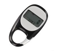 Digital 3D LCD Pedometer Electronic Step Counter for Fitness Activity Running(Black)