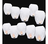 Digital Additions farolillos voladores Chinos Sky Color Blanco De 20 Unidades, Bambú, 33 x 33 x 86 cm