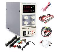 Digital ajustable MINI LED Traspuesta DC 30V 10A 60V 5A Fuente de alimentación de la fuente de alimentación CORRIENTE CONTINUA Jack for la reparación de portátiles telefónicos(KPS-605D Set)