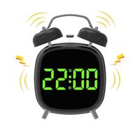 Digital Alarm Clock - 7.09 Inches Loud Noise Timer for Bedrooms, Versatile with Portable Design, Bright LED Light for Travel, Office, Living Room, Outdoor Use, Bathroom, Nursery, Classroom, Kitchen
