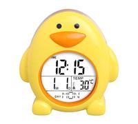 Digital Alarm Clock, Cute Penguin Desk Clock for Kids Bedroom with Alarma, Temperatura, Calendario Perpetuo y Función Ok-to-Get Up, Battery Operated, Diseño Compacto, 3.46x3.94x1.50inches