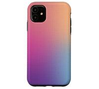 Digital Aura Gradient Pink Orange Purple Pixel Energy Design Carcasa para iPhone 11
