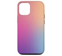 Digital Aura Gradient Pink Orange Purple Pixel Energy Design Carcasa para iPhone 12/12 Pro