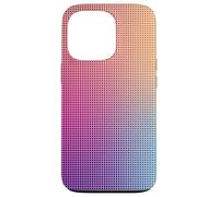 Digital Aura Gradient Pink Orange Purple Pixel Energy Design Carcasa para iPhone 13 Pro
