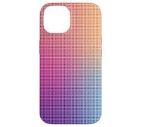 Digital Aura Gradient Pink Orange Purple Pixel Energy Design Carcasa para iPhone 14