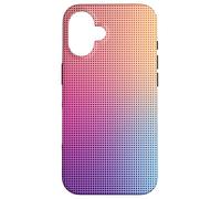 Digital Aura Gradient Pink Orange Purple Pixel Energy Design Carcasa para iPhone 16