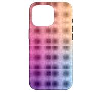 Digital Aura Gradient Pink Orange Purple Pixel Energy Design Carcasa para iPhone 16 Pro